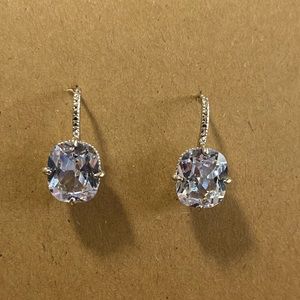 New Silver CZ Earrings